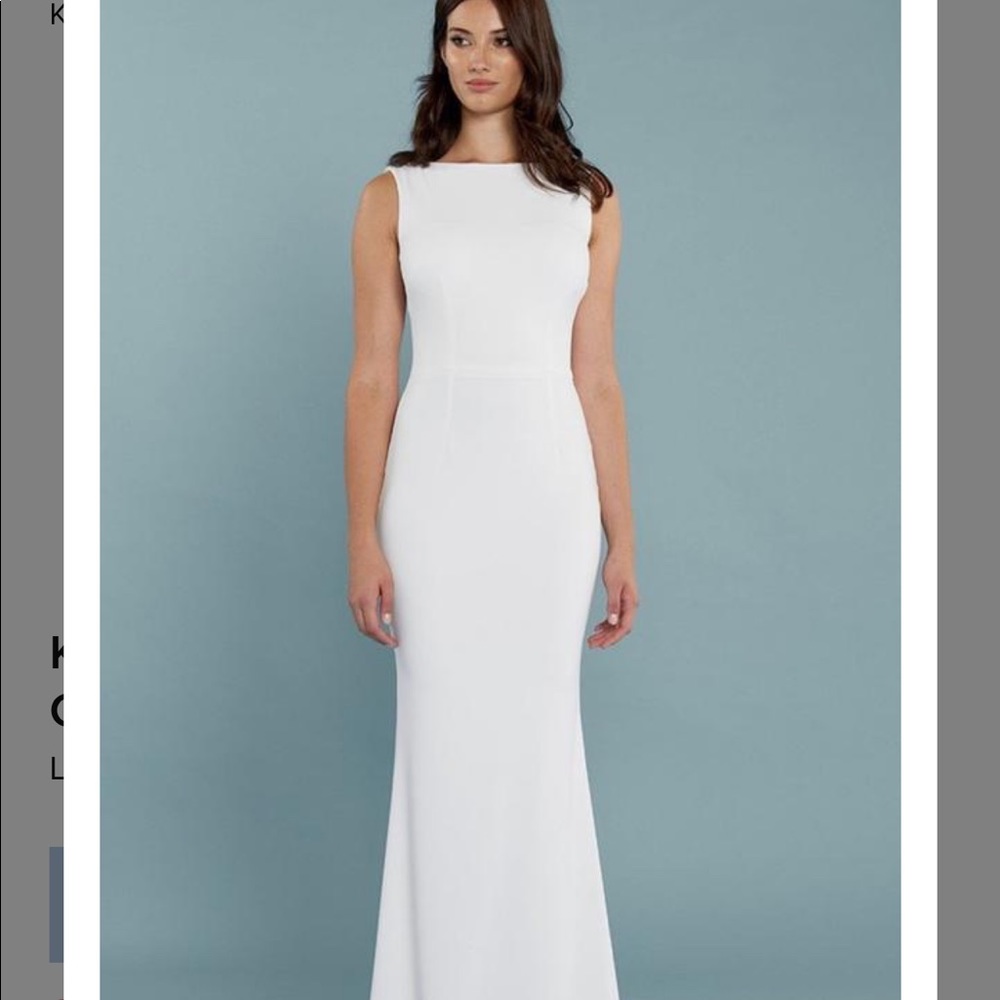 Katie May Crepe Back Ivory Gown